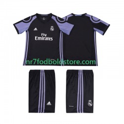 Real Madrid Trøje 2016 2017 Retro Børn 3. Valg Fodboldsæt Kortærmet