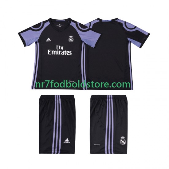 Real Madrid Trøje 2016 2017 Retro Børn 3. Valg Fodboldsæt Kortærmet