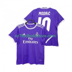 Real Madrid Trøje Modrić LUCA 10 2016 2017 Retro Mænd Udebane Fodboldsæt Kortærmet