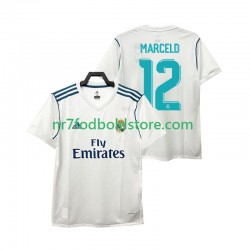 Real Madrid Trøje MARCELD 12 2017 2018 Retro Mænd Hjemmebane Fodboldsæt Kortærmet
