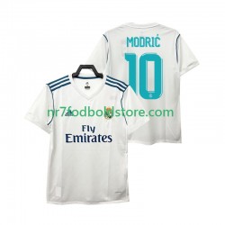 Real Madrid Trøje Modrić 10 2017 Retro Mænd Hjemmebane Fodboldsæt Kortærmet