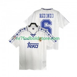 Real Madrid Trøje REDONDO 6 1996 1997 Retro Mænd Hjemmebane Fodboldsæt Kortærmet