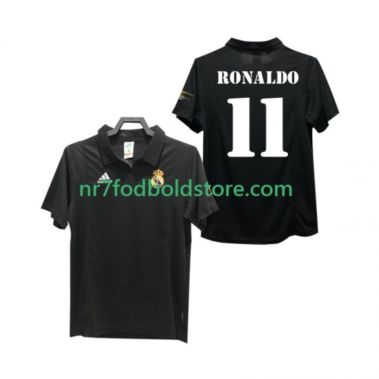 Real Madrid Trøje RONALDO 11 2003 Retro Mænd Udebane Fodboldsæt 2002 Kortærmet