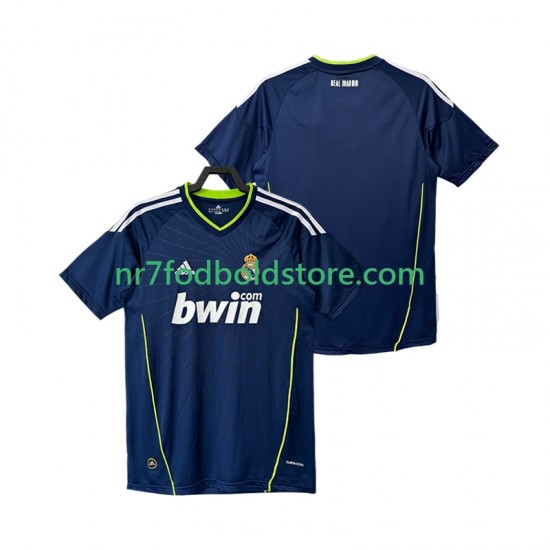 Real Madrid Trøje Retro Mænd Udebane Fodboldsæt 2011 2010 Kortærmet