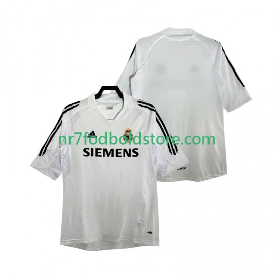 Real Madrid Trøje 2005 Retro Mænd Hjemmebane Fodboldsæt 2006 Kortærmet
