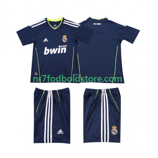 Real Madrid Trøje Retro Børn Udebane Fodboldsæt 2011 2010 Kortærmet