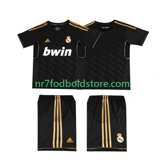 Real Madrid Trøje 2012 Retro Børn Udebane Fodboldsæt 2011 Kortærmet