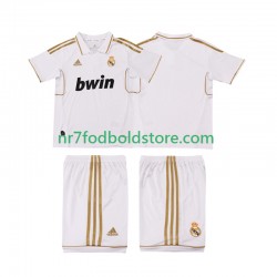Real Madrid Trøje 2012 Retro Børn Hjemmebane Fodboldsæt 2011 Kortærmet