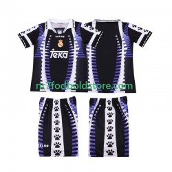 Real Madrid Trøje 1997 Retro Børn 3. Valg Fodboldsæt 1998 Kortærmet