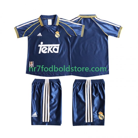 Real Madrid Trøje Retro Børn 3. Valg Fodboldsæt 1998 1999 Kortærmet