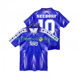 Real Madrid Trøje SEEDORF 10 1996 1997 Retro Mænd Udebane Fodboldsæt Kortærmet