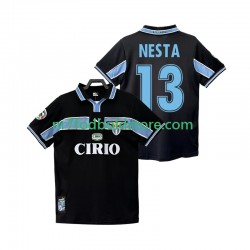 SS Lazio Trøje NESTA 13 Retro Mænd Udebane Fodboldsæt 1998 1999 Kortærmet