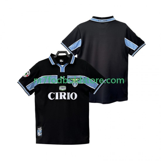 SS Lazio Trøje Retro Mænd Udebane Fodboldsæt 1998 1999 Kortærmet