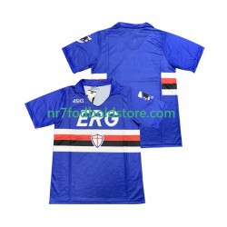 Sampdoria Trøje 1990 1991 Retro Mænd Hjemmebane Fodboldsæt Kortærmet