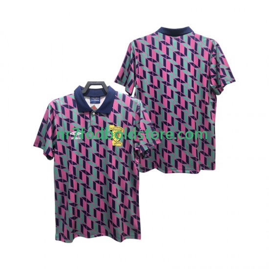 Skotland Trøje 1988 1989 Retro Mænd Udebane Fodboldsæt Kortærmet
