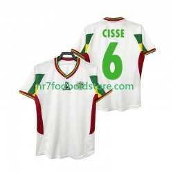 Senegal Trøje CISSE 6 Retro Mænd Hjemmebane Fodboldsæt 2002 Kortærmet