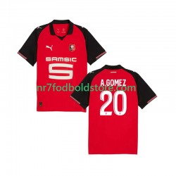 Stade Rennais Trøje Andres Gomez 20 Mænd Hjemmebane Fodboldsæt 2025-2026 Kortærmet