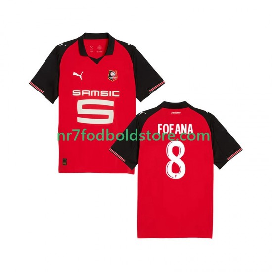 Stade Rennais Trøje Seko Fofana 8 Mænd Hjemmebane Fodboldsæt 2025-2026 Kortærmet