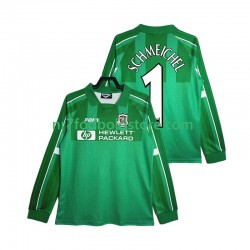 Tottenham Hotspur Trøje SCHMEICHEL 1 1997 Målmand Retro Mænd Hjemmebane Fodboldsæt 1999 Langærmet