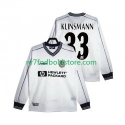 Tottenham Hotspur Trøje KLINSMANN 33 1997 Retro Mænd Hjemmebane Fodboldsæt 1999 Langærmet
