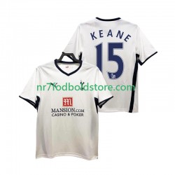 Tottenham Hotspur Trøje Keane 15 2009 Retro Mænd Hjemmebane Fodboldsæt 2008 Kortærmet