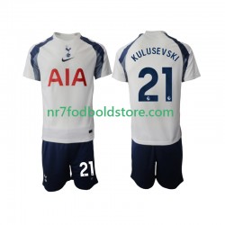 Tottenham Hotspur Trøje Kulusevski 21 Børn Hjemmebane Fodboldsæt 2025-2026 Kortærmet