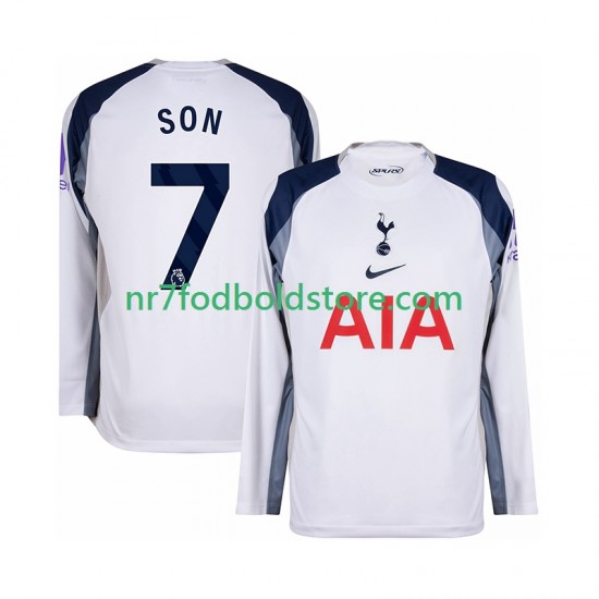 Tottenham Hotspur Trøje Son Heung-Min 7 Mænd Hjemmebane Fodboldsæt 2025-2026 Langærmet