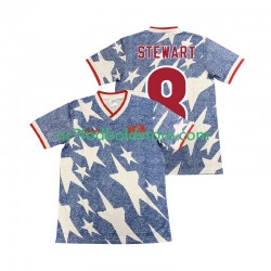 USA Trøje STEWART 8 Retro Mænd Udebane Fodboldsæt 1994 Kortærmet