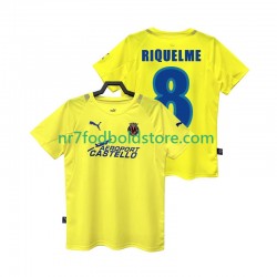 Villarreal CF Trøje RIQUELME 8 2005 Retro Mænd Hjemmebane Fodboldsæt 2006 Kortærmet
