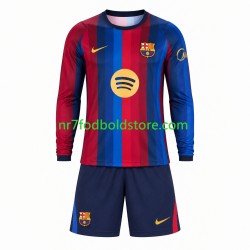 FC Barcelona Trøje Børn Hjemmebane Fodboldsæt 2026-2027 Langærmet