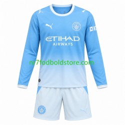 Manchester City Trøje Børn Hjemmebane Fodboldsæt 2026-2027 Langærmet