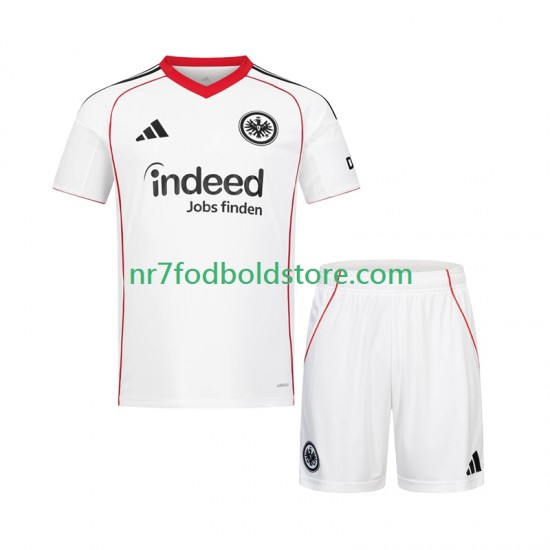 Eintracht Frankfurt Trøje Børn Udebane Fodboldsæt 2025-2026 Kortærmet