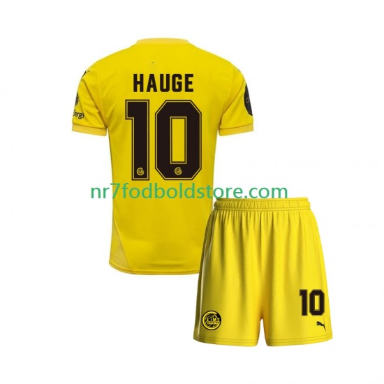 FK Bodø/Glimt Trøje Jens Petter Hauge 10 Børn Hjemmebane Fodboldsæt 2025 Kortærmet
