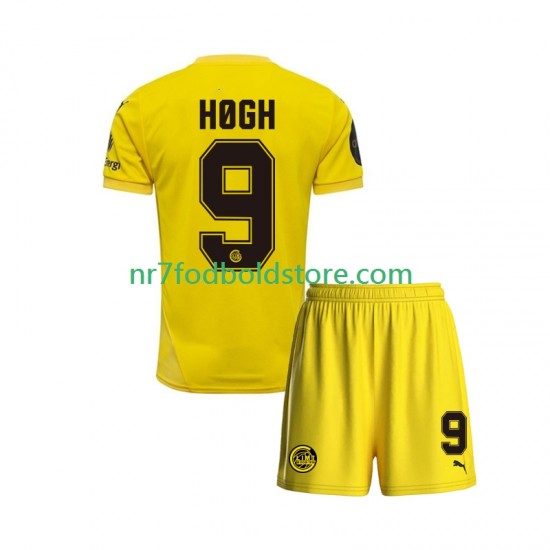 FK Bodø/Glimt Trøje Kasper Hogh 9 Børn Hjemmebane Fodboldsæt 2025 Kortærmet