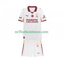 Galatasaray Trøje Børn Udebane Fodboldsæt 2025-2026 Kortærmet