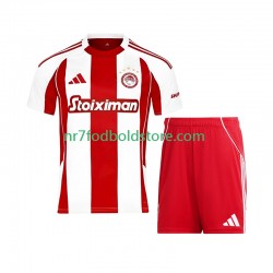 Olympiacos Trøje Børn Hjemmebane Fodboldsæt 2025-2026 Kortærmet