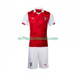Trøje SC Braga Børn Hjemmebane Fodboldsæt 2025-2026 Kortærmet