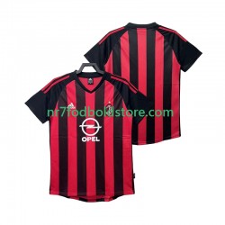 AC Milan Trøje 2003 Retro Mænd Hjemmebane Fodboldsæt 2002 Kortærmet