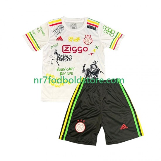 AFC Ajax Trøje Bob Marley Special Børn Hjemmebane Fodboldsæt 2025-2026 Kortærmet