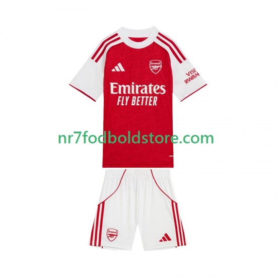 Arsenal Trøje Børn Hjemmebane Fodboldsæt 2025-2026 Kortærmet