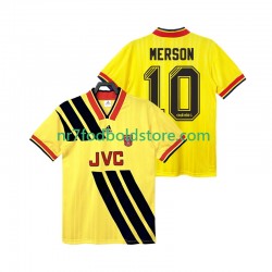 Arsenal Trøje MERSON 10 1993 Retro Mænd Udebane Fodboldsæt 1994 Kortærmet