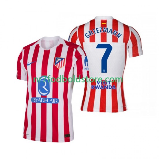 Atlético Madrid Trøje Antoine Griezmann 7 Mænd Hjemmebane Fodboldsæt 2025-2026 Kortærmet