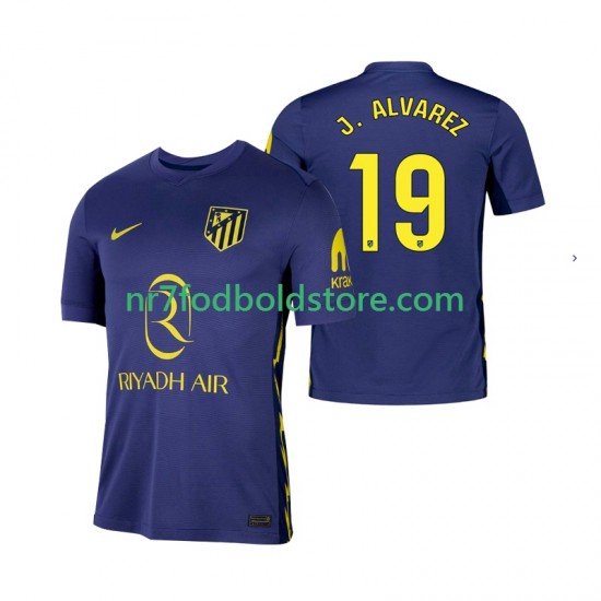 Atlético Madrid Trøje Julian Alvarez 19 Mænd Udebane Fodboldsæt 2025-2026 Kortærmet