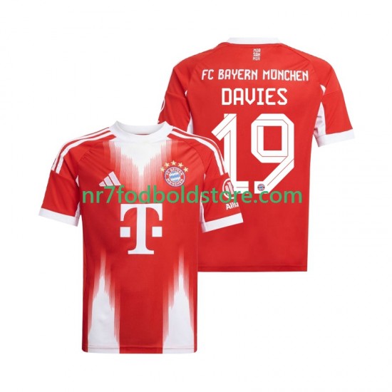 FC Bayern München Trøje Alphonso Davies 19 Mænd Hjemmebane Fodboldsæt 2025-2026 Kortærmet