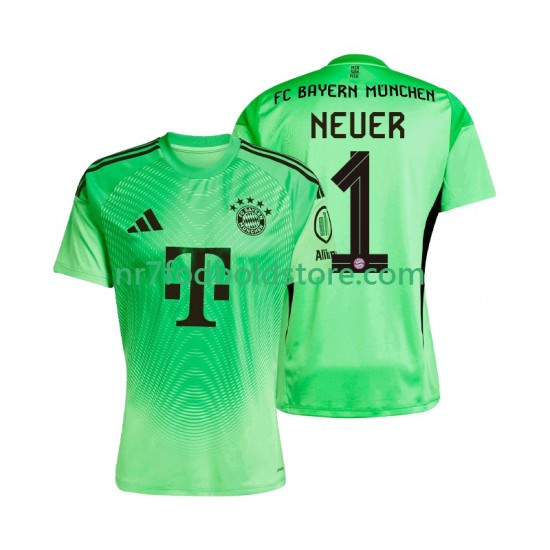 FC Bayern München Trøje Manuel Neuer 1 Målmand Mænd Hjemmebane Fodboldsæt 2025-2026 Kortærmet