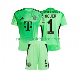 FC Bayern München Trøje Manuel Neuer 1 Målmand Børn Hjemmebane Fodboldsæt 2025-2026 Kortærmet