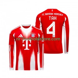 FC Bayern München Trøje Jonathan Tah 4 Mænd Hjemmebane Fodboldsæt 2025-2026 Langærmet
