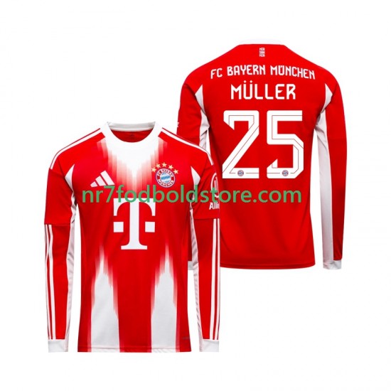 FC Bayern München Trøje Thomas Muller 25 Mænd Hjemmebane Fodboldsæt 2025-2026 Langærmet