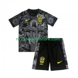 Brasilien Cheist the Redeemer Football Shirts Børn Hjemmebane Fodboldsæt 2024 Kortærmet