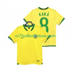 Brasilien Trøje KAKA 8 Retro Mænd Hjemmebane Fodboldsæt 2006 Kortærmet